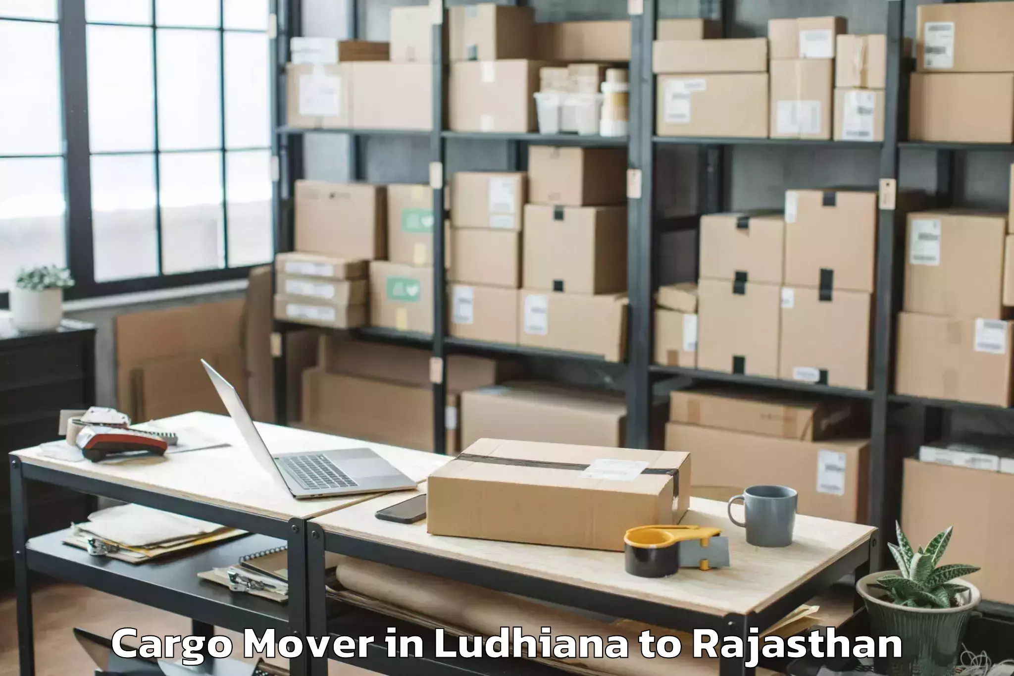 Leading Ludhiana to Kherwara Cargo Mover Provider